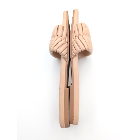 Open Edit Linx Slide Sandal Women's Woven Vamp Strap Beige Size US7M EU38 - Picture 6 of 10